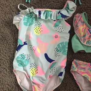 Little girls bathing suit size 7